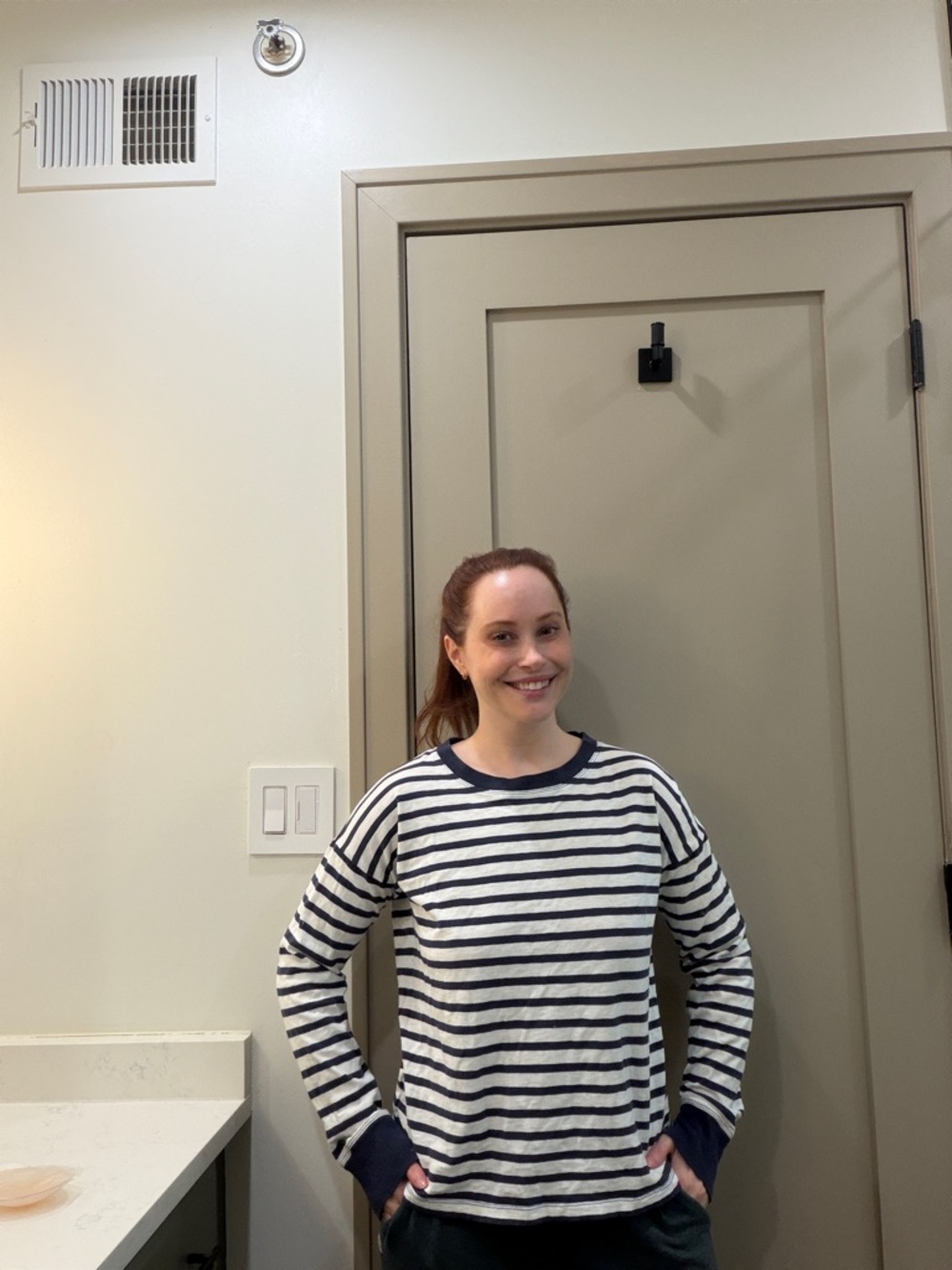 J.Crew Cotton Striped Long Sleeve Tee - XXS